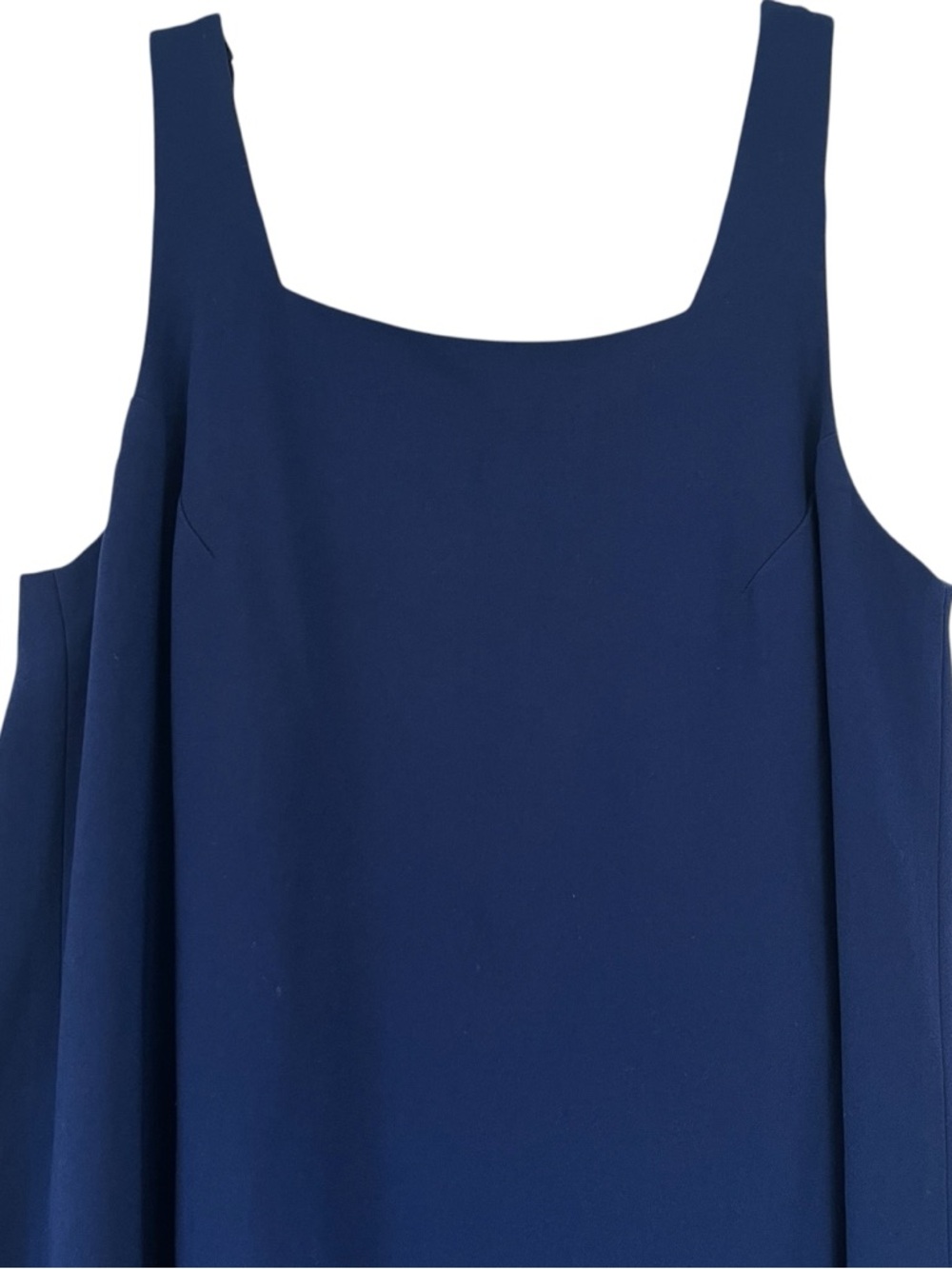 Club Monaco Navy Swing Dress Low Back Scoop Flowy Minimalist Size 4 - Picture 2 of 10